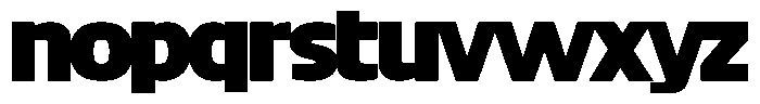 Big Druto Display Heavy Font LOWERCASE
