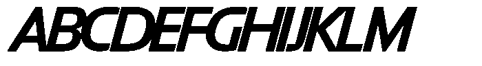 Big Druto Display Medium Italic Font UPPERCASE