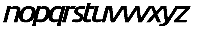 Big Druto Display Medium Italic Font LOWERCASE