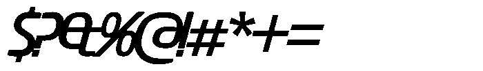 Big Druto Display Regular Italic Font OTHER CHARS