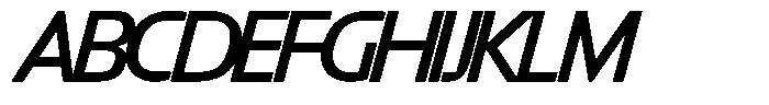 Big Druto Display Regular Italic Font UPPERCASE