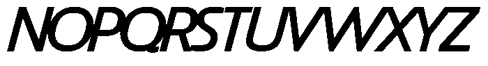 Big Druto Display Regular Italic Font UPPERCASE