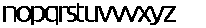 Big Druto Display Regular Font LOWERCASE