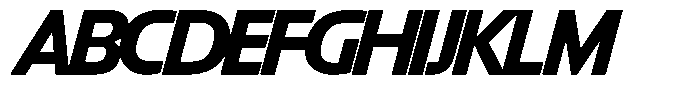 Big Druto Display Semi Bold Italic Font UPPERCASE