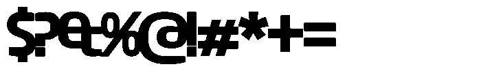 Big Druto Display Semi Bold Font OTHER CHARS