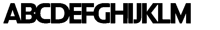 Big Druto Display Semi Bold Font UPPERCASE
