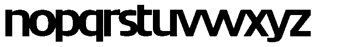Big Druto Display Semi Bold Font LOWERCASE