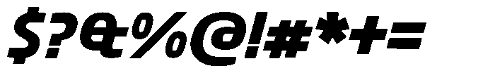 Big Druto Norm Bold Italic Font OTHER CHARS