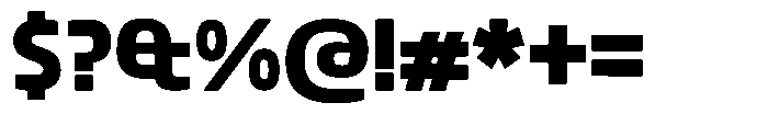 Big Druto Norm Bold Font OTHER CHARS