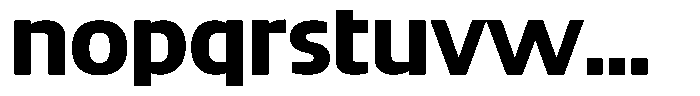 Big Druto Norm Bold Font LOWERCASE