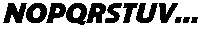 Big Druto Norm Extra Bold Italic Font UPPERCASE