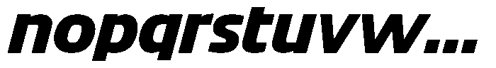 Big Druto Norm Extra Bold Italic Font LOWERCASE