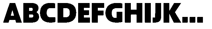 Big Druto Norm Extra Bold Font UPPERCASE