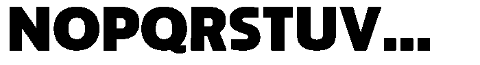 Big Druto Norm Extra Bold Font UPPERCASE