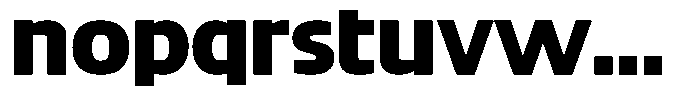 Big Druto Norm Extra Bold Font LOWERCASE