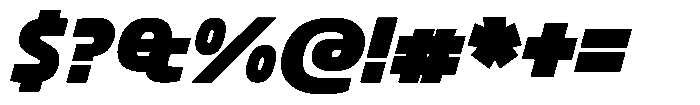 Big Druto Norm Heavy Italic Font OTHER CHARS