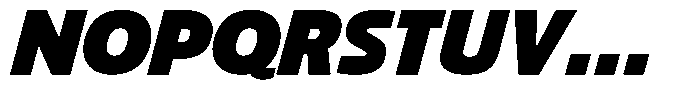 Big Druto Norm Heavy Italic Font UPPERCASE