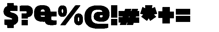 Big Druto Norm Heavy Font OTHER CHARS