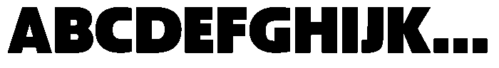 Big Druto Norm Heavy Font UPPERCASE