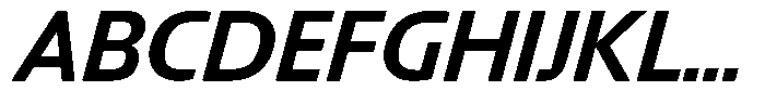 Big Druto Norm Medium Italic Font UPPERCASE