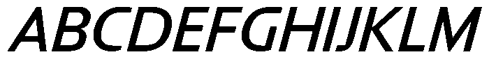 Big Druto Norm Regular Italic Font UPPERCASE