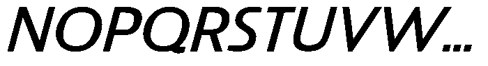 Big Druto Norm Regular Italic Font UPPERCASE