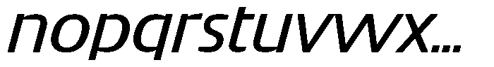 Big Druto Norm Regular Italic Font LOWERCASE