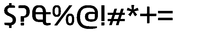 Big Druto Norm Regular Font OTHER CHARS