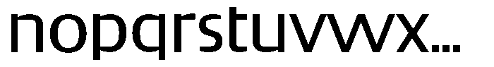 Big Druto Norm Regular Font LOWERCASE