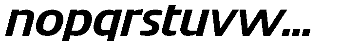Big Druto Norm Semi Bold Italic Font LOWERCASE