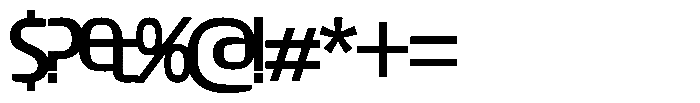 Big Druto Variable Font OTHER CHARS
