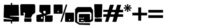 Big Nova Font OTHER CHARS
