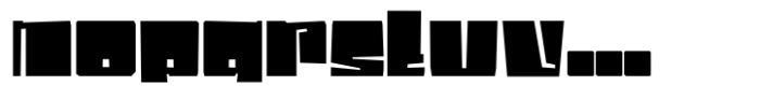 Big Nova Font LOWERCASE