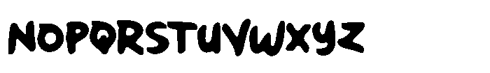 Big Ole Font LOWERCASE