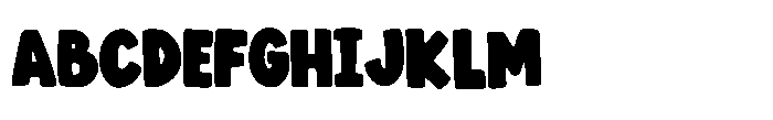 Big Playful Font UPPERCASE