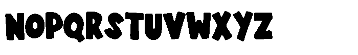 Big Playful Font UPPERCASE