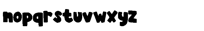 Big Playful Font LOWERCASE