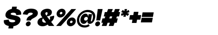 Big Sans Black Slanted Font OTHER CHARS