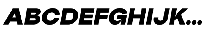 Big Sans Black Slanted Font UPPERCASE