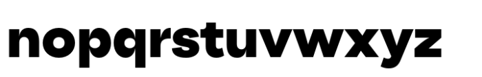 Big Sans Black Font LOWERCASE