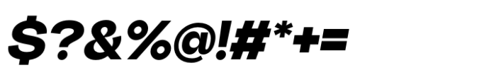 Big Sans Extra Bold Slanted Font OTHER CHARS