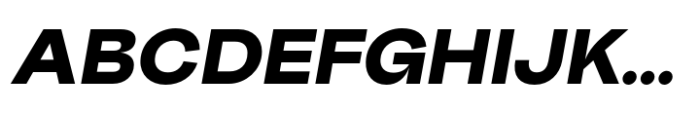 Big Sans Extra Bold Slanted Font UPPERCASE