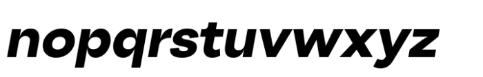 Big Sans Extra Bold Slanted Font LOWERCASE