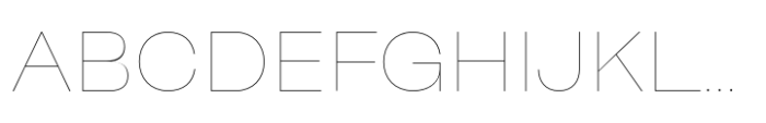Big Sans Thin Font UPPERCASE