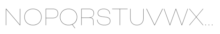 Big Sans Thin Font UPPERCASE