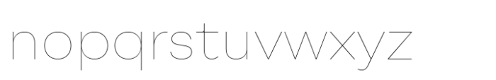 Big Sans Thin Font LOWERCASE