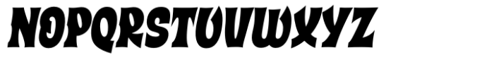 Big Tiki Italic Font UPPERCASE