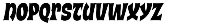 Big Tiki Italic Font LOWERCASE