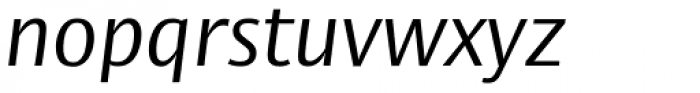 Big Vesta Pro Light Italic Font LOWERCASE