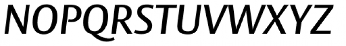 Big Vesta Pro Medium Italic Font UPPERCASE